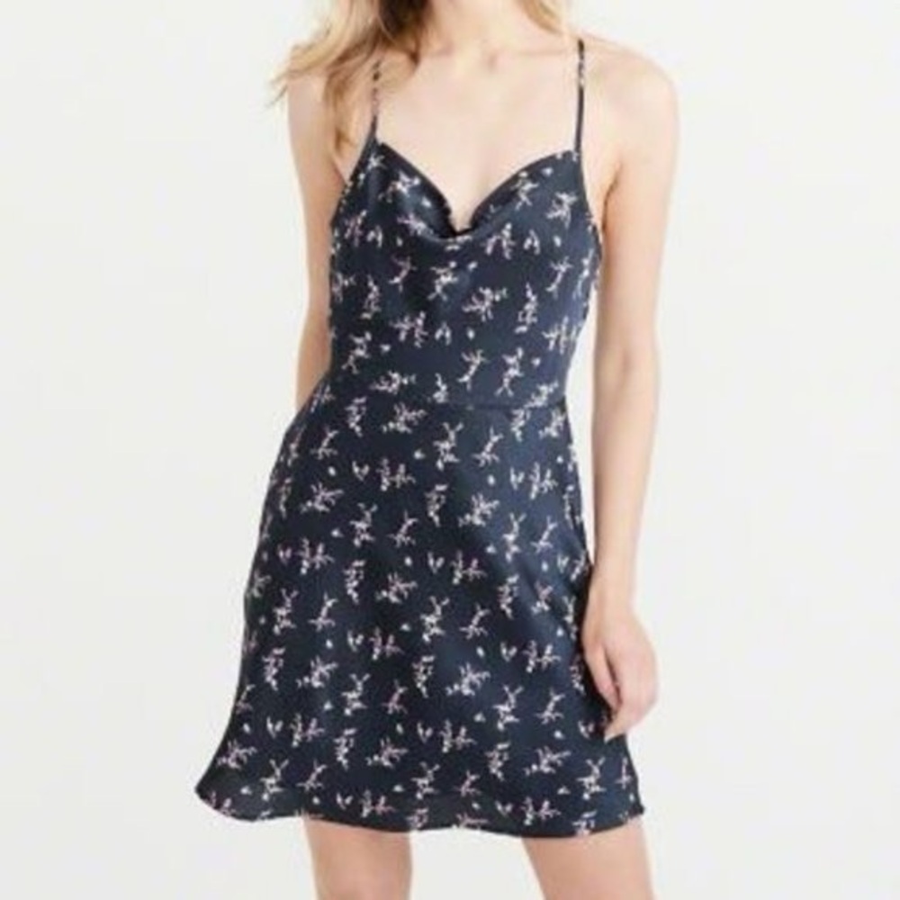 EUC A&F cowl neck mini dress
